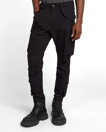 Skinny Pantalon cargo 'Toolbox' G-STAR en noir : devant