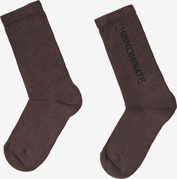 HINNOMINATE Socks in Brown: front