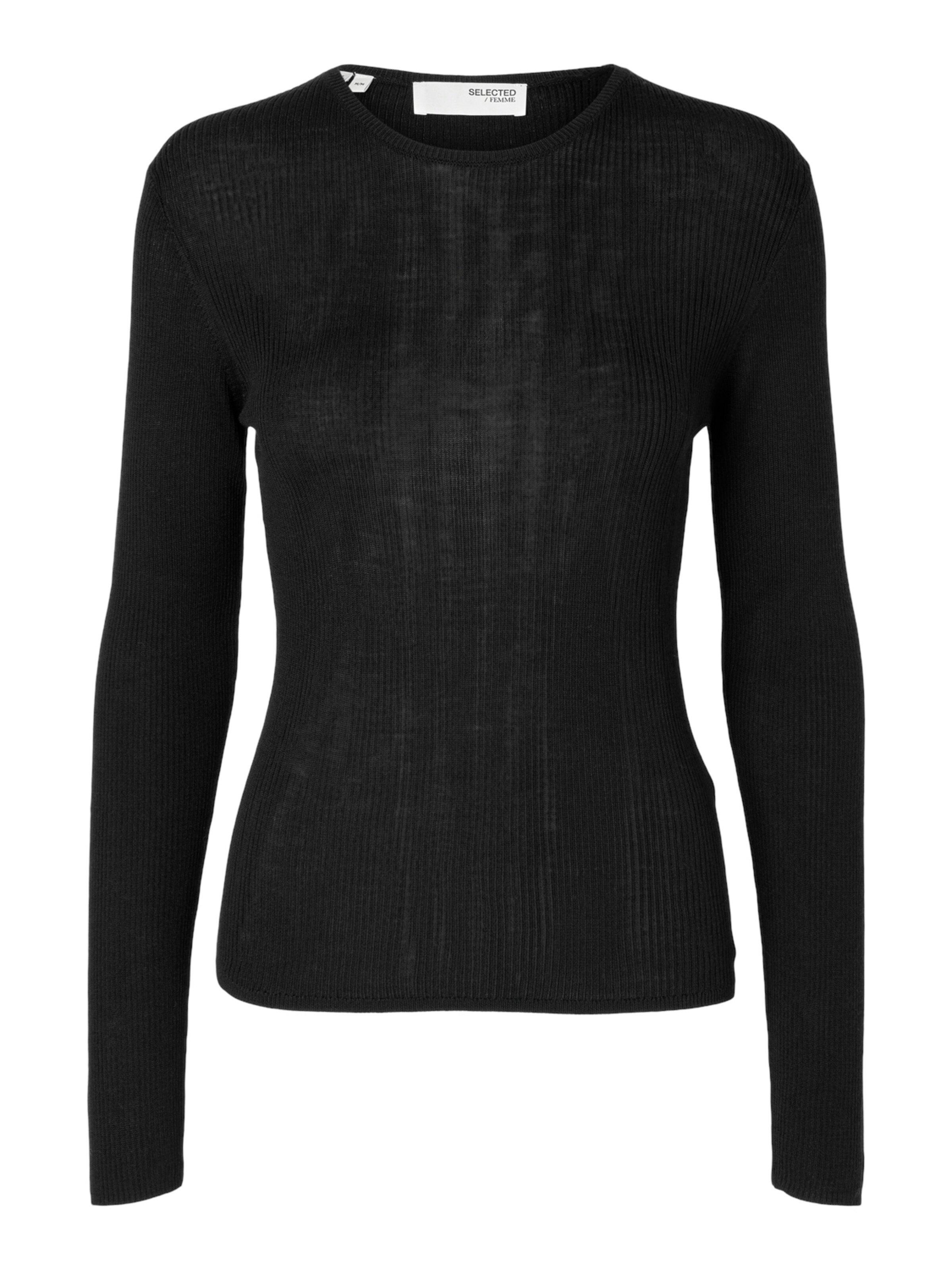 Pull-over 'Naja' SELECTED en noir : devant