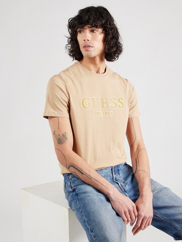 GUESS Shirt in Beige: front