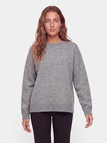 PIECES Pullover 'PCSALLY' in Grau: Vorderseite