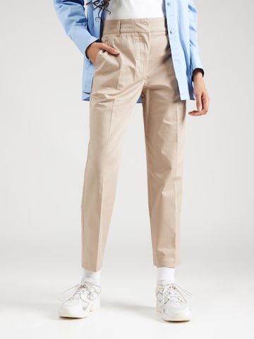 Regular Pantalon à plis TOMMY HILFIGER en beige : devant