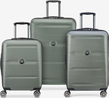 Delsey Paris Suitcase Set 'Comete' in Green: front