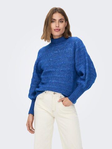 Pull-over 'CELINA' ONLY en bleu : devant