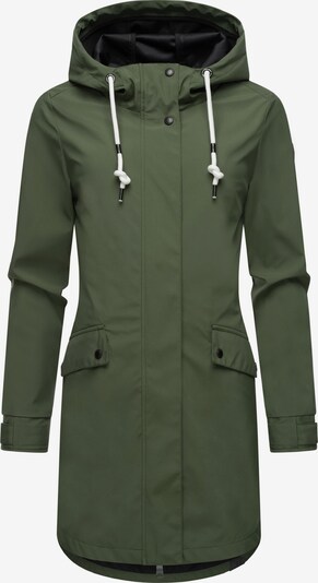 Ragwear Tehnički kaput 'Tinsley' u tamno zelena / bijela, Pregled proizvoda