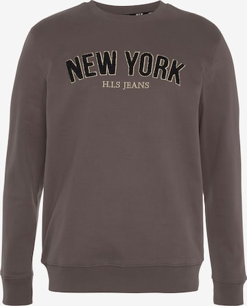 H.I.S Sweatshirt in Grey: front