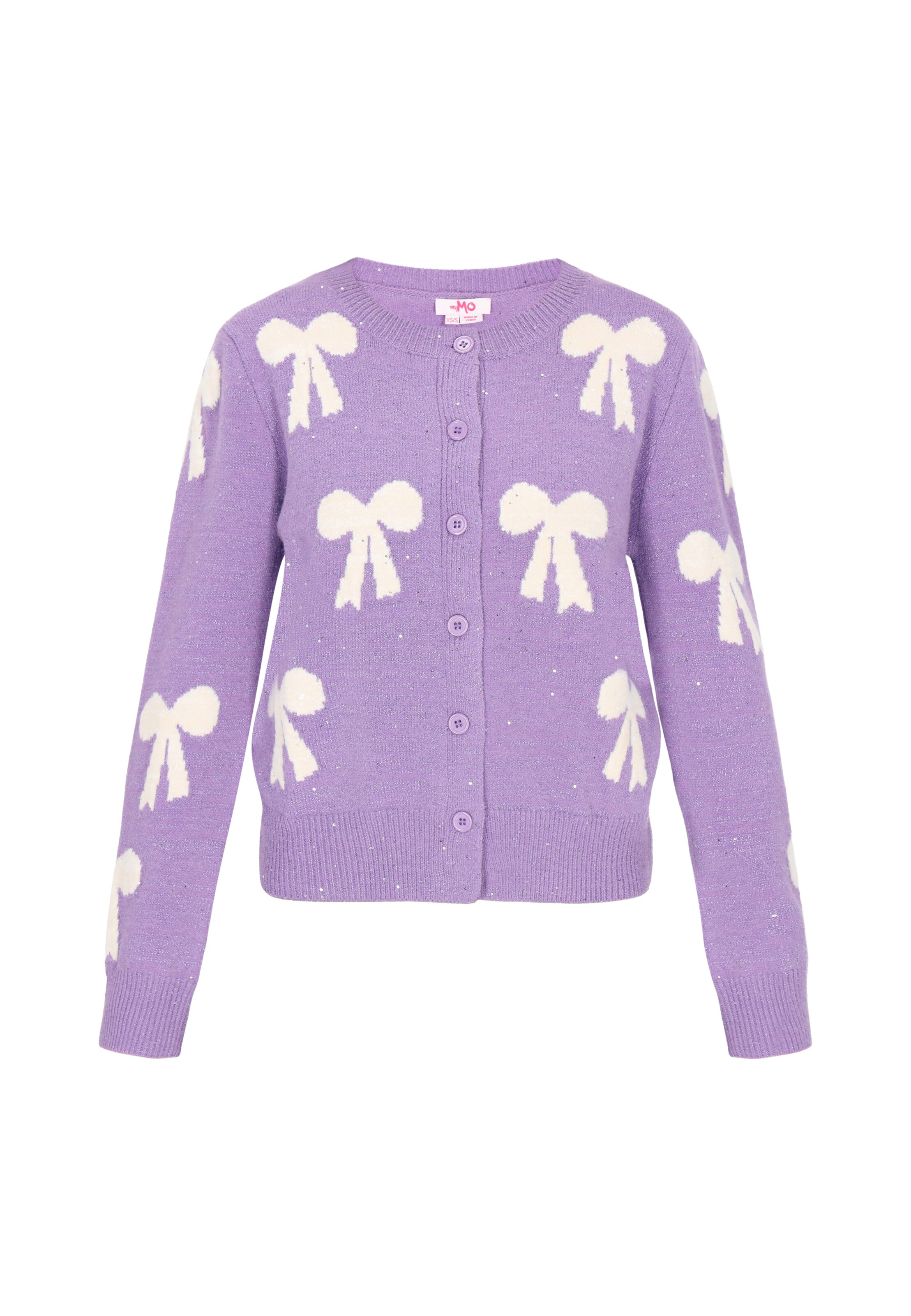 Cardigan MYMO en violet : devant