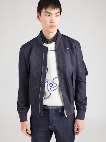 Blauer.USA Přechodná bunda 'ROCKY' – modrá: přední strana