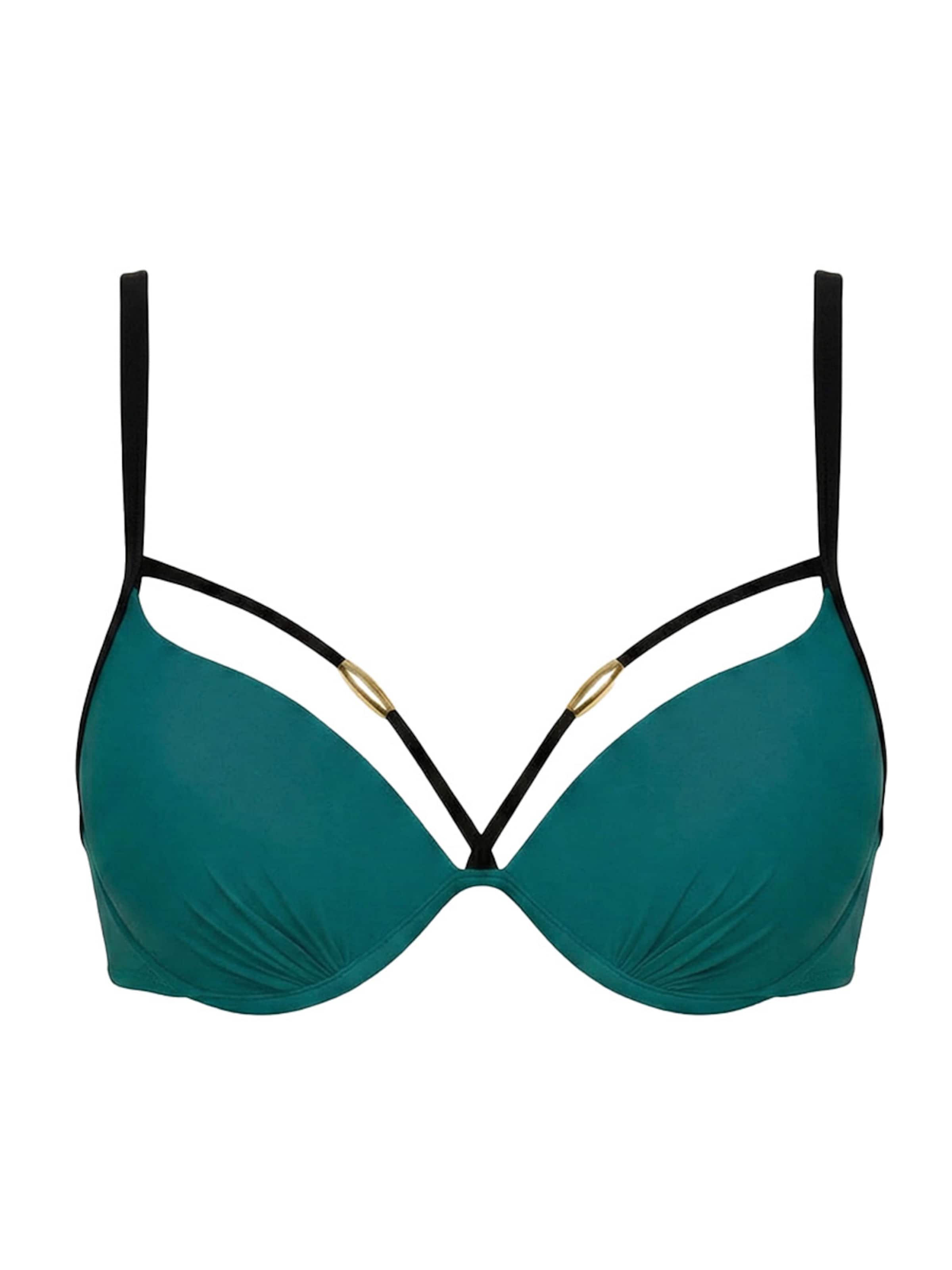 Push-up Top per bikini 'Alana M-802 (2)' di Marko in verde: frontale