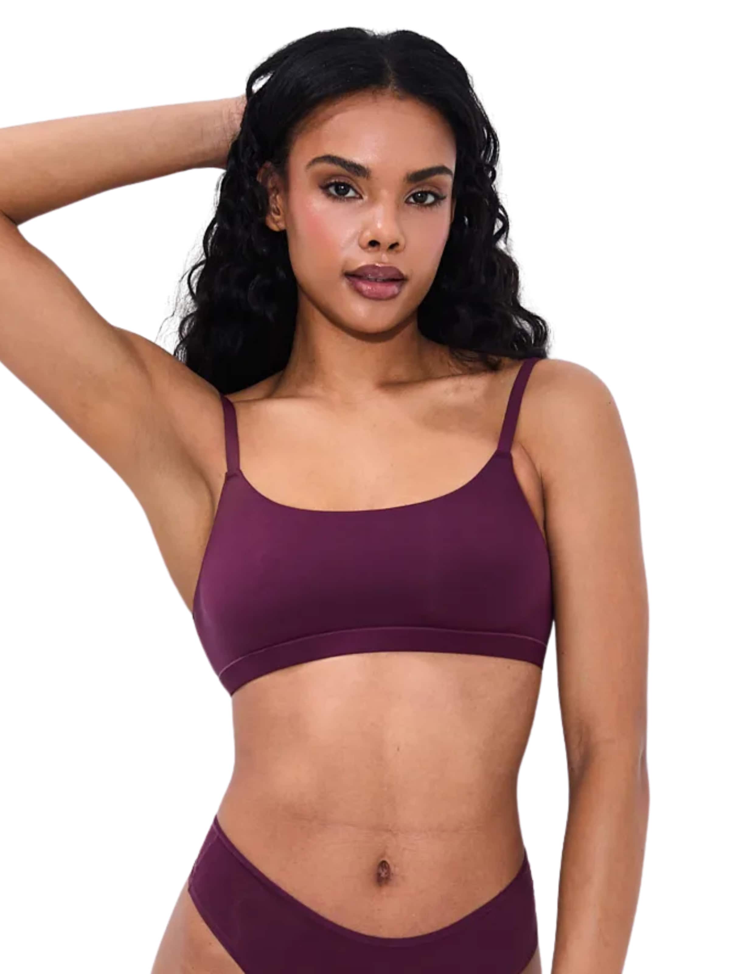cfab (formerly creamy fabrics) Bustier BH 'Scoop Bralette'‌‌‌‌‌‌ in Rot