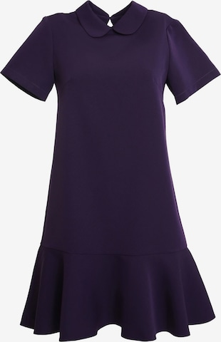 Awesome Apparel Dress in Purple: front