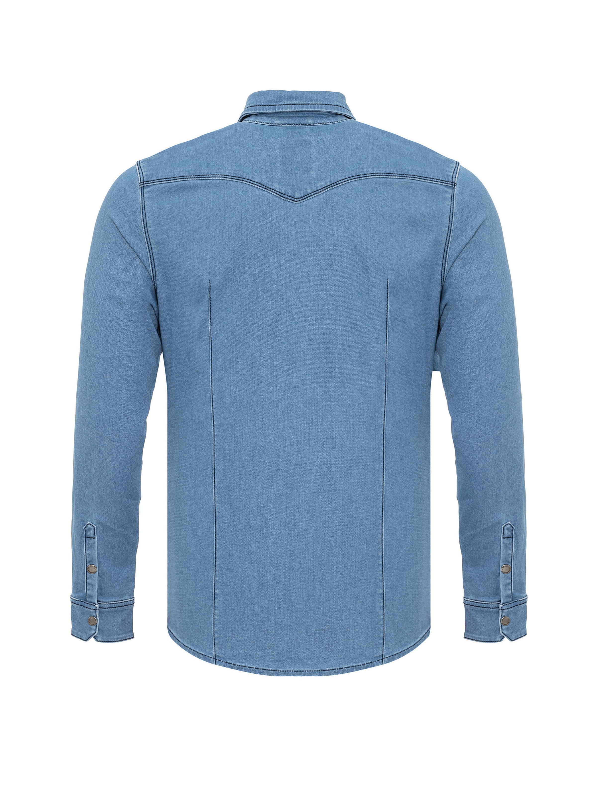 CIPO & BAXX Slim fit Overhemd 'CH189' in Blauw