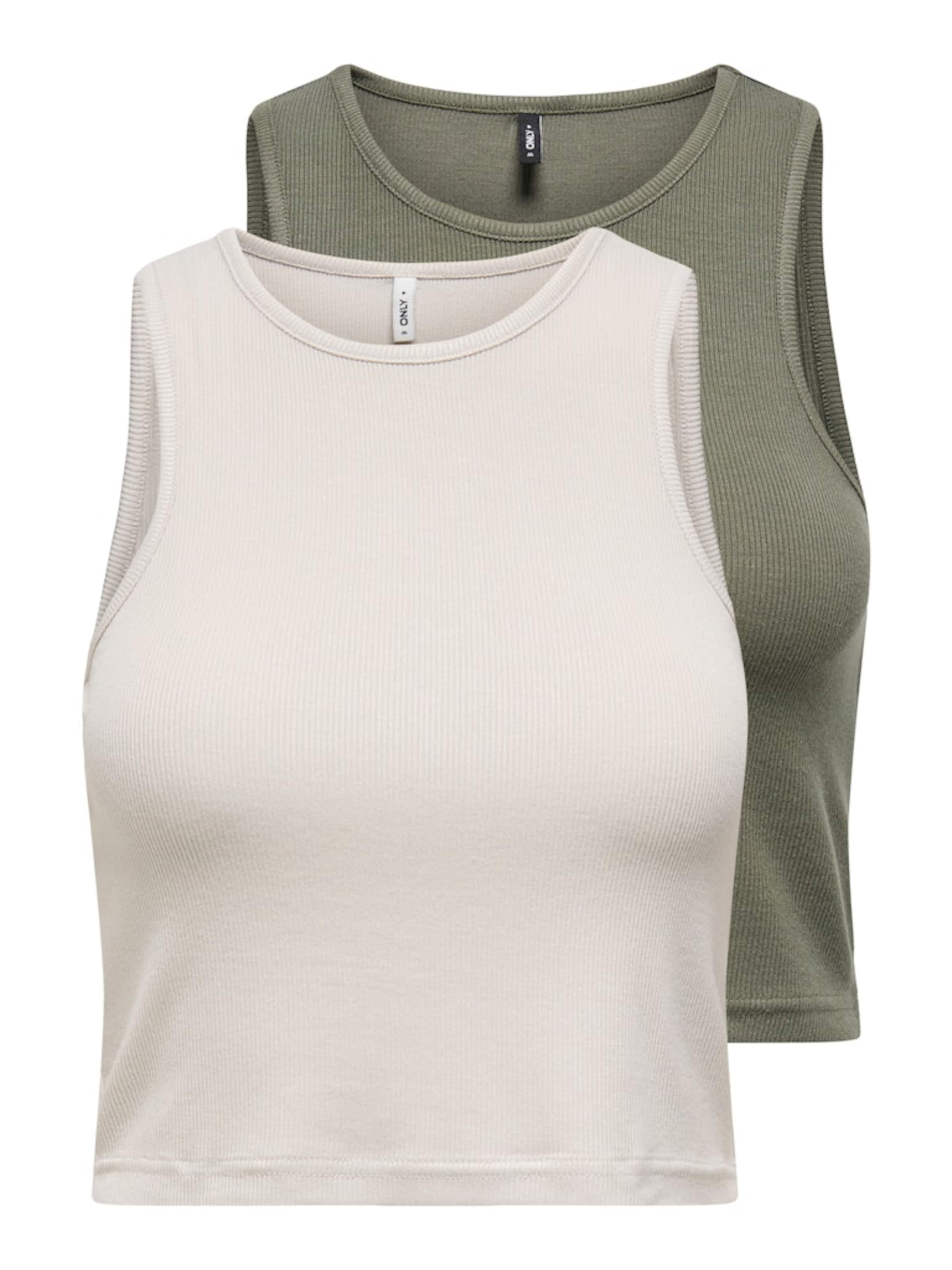 ONLY - Top 'ONLBelia' en beige: frente