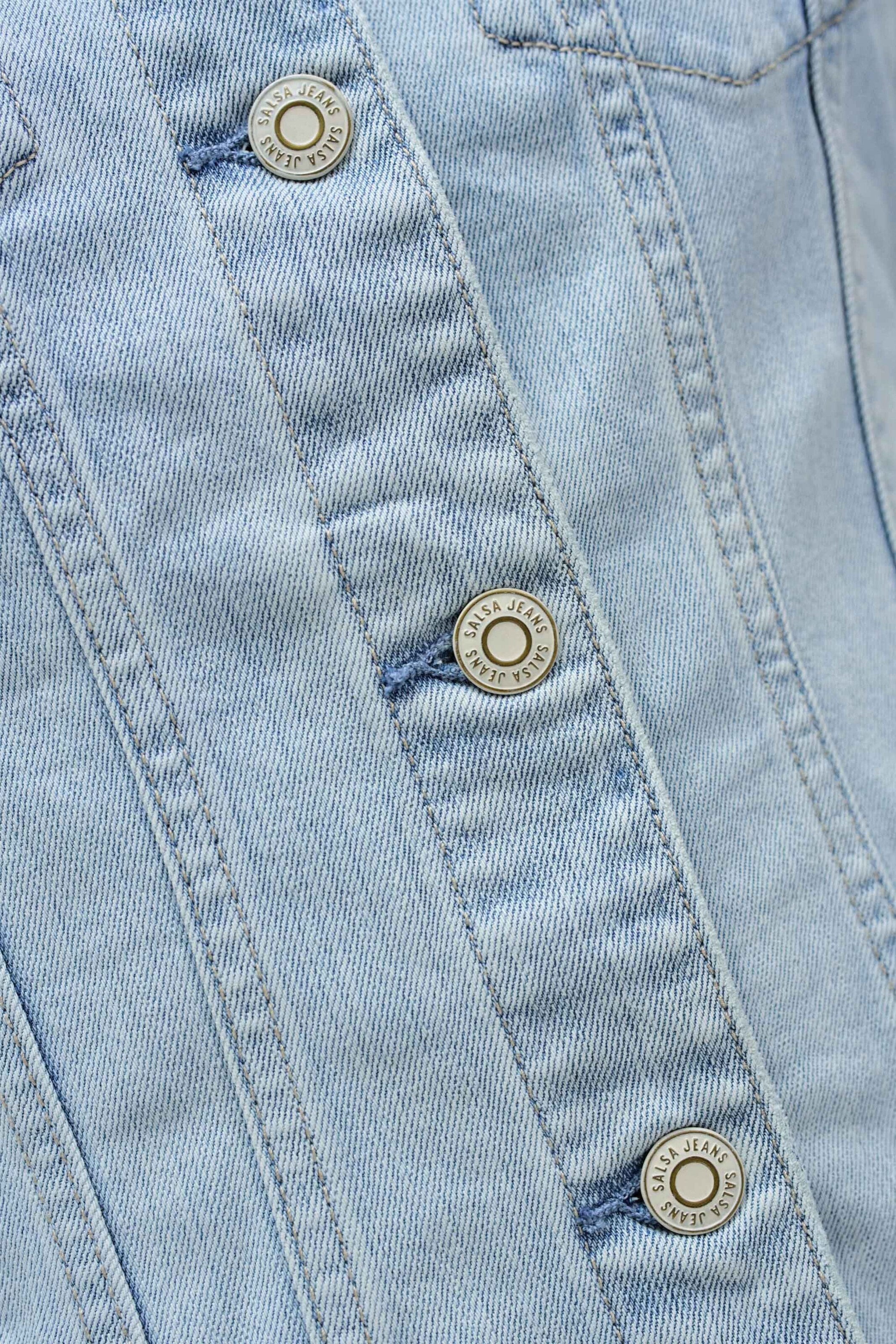 Salsa Jeans Tussenjas in Blauw