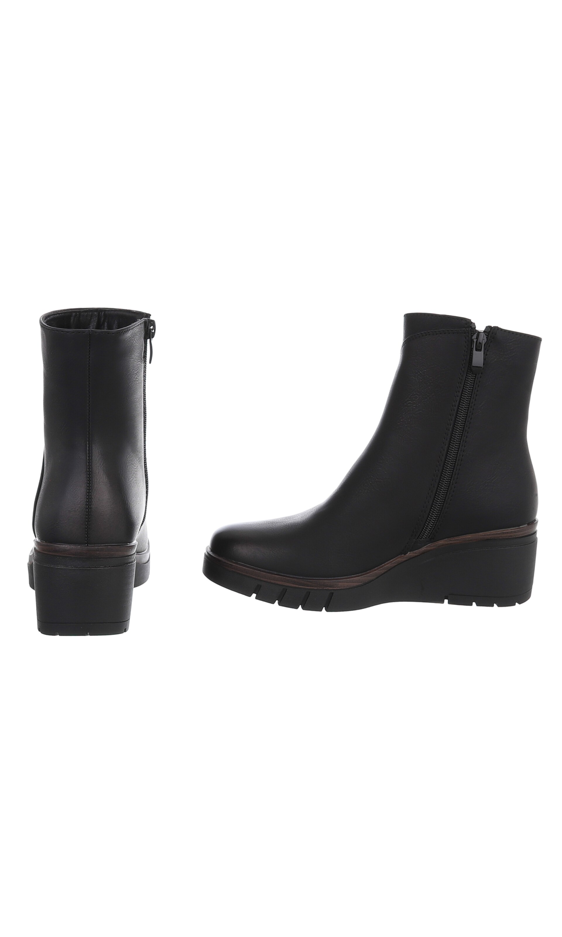 Ital-Design Stiefelette in Schwarz