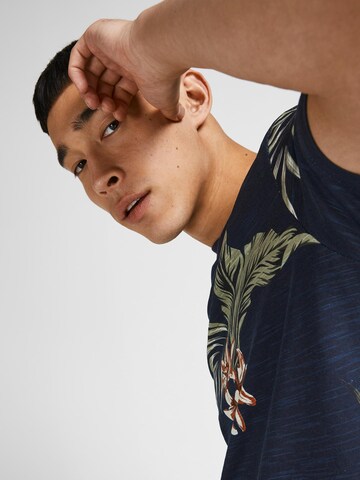 JACK & JONES - Camiseta 'BlaTropic' en azul