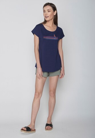 GREENBOMB Shirt 'Nature Windsurf' in Blue