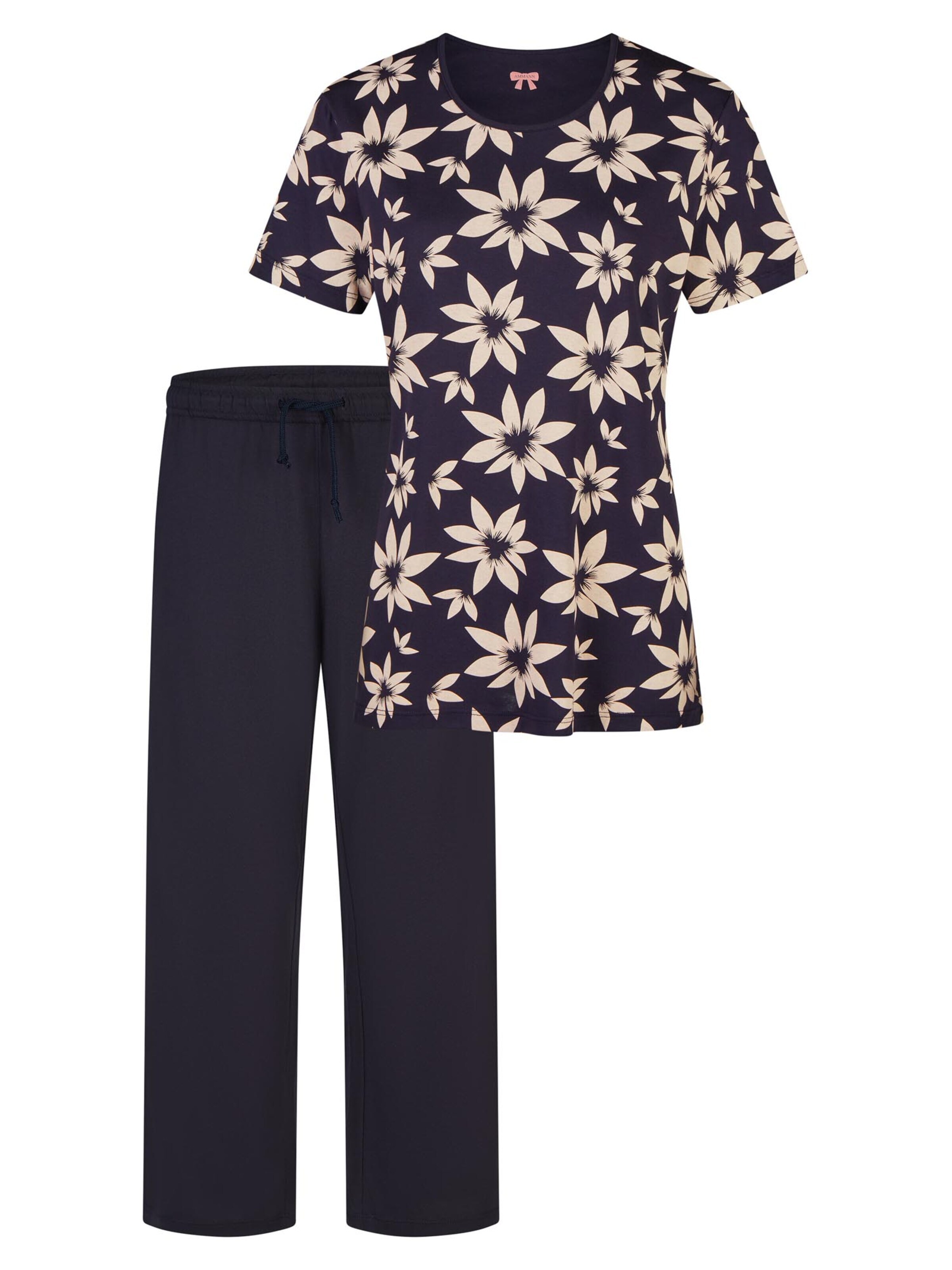Ammann Pyjama 'Mix & Match' in Blauw: voorkant