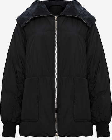 Veste d’hiver CESARE GASPARI en noir : devant