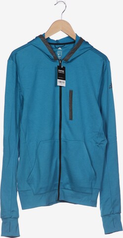 ADIDAS PERFORMANCE Sweatshirt & Zip-Up Hoodie in M in Blue: front