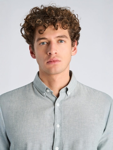 Coupe regular Chemise Lindbergh en bleu