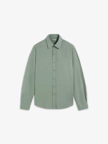 Scalpers Comfort fit Overhemd in Groen: voorkant