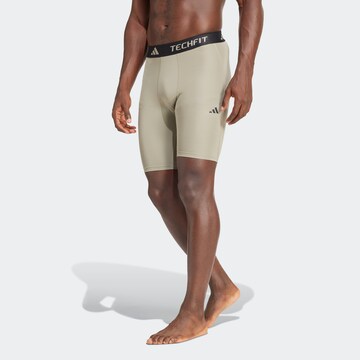 ADIDAS PERFORMANCE Skinny Sports trousers in Green