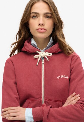 Superdry Sweatvest 'Essential' in Rood