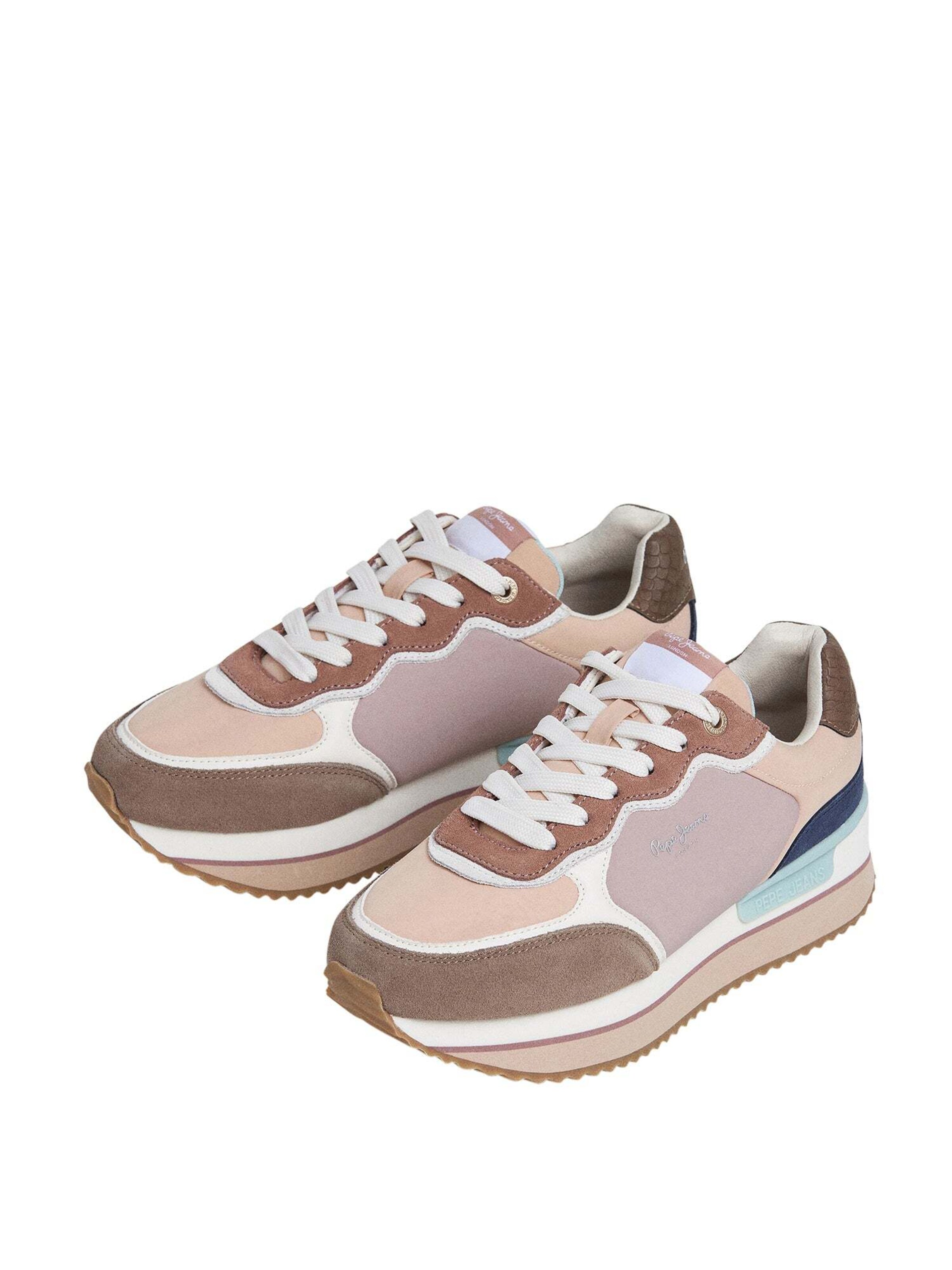 Pepe Jeans Sneaker 'Rusper Combi W' in Braun