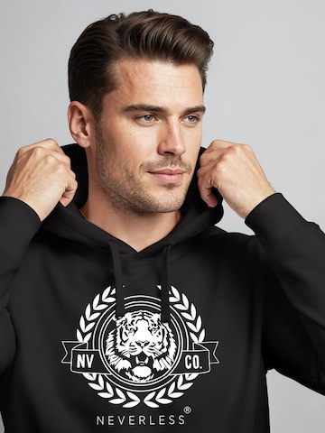 Neverless Sweatshirt 'Academic Tiger' in Black