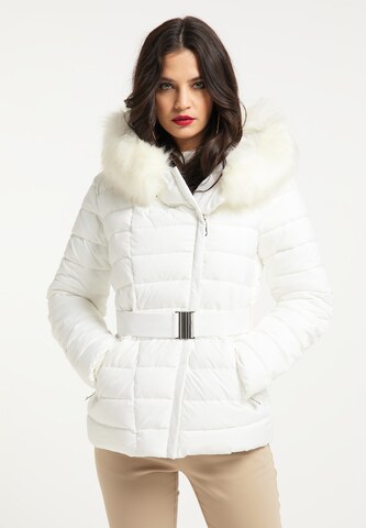 faina Winter Jacket in White: front