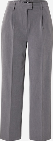 LMTD Wide leg Pleat-Front Pants 'REGINA' in Grey: front