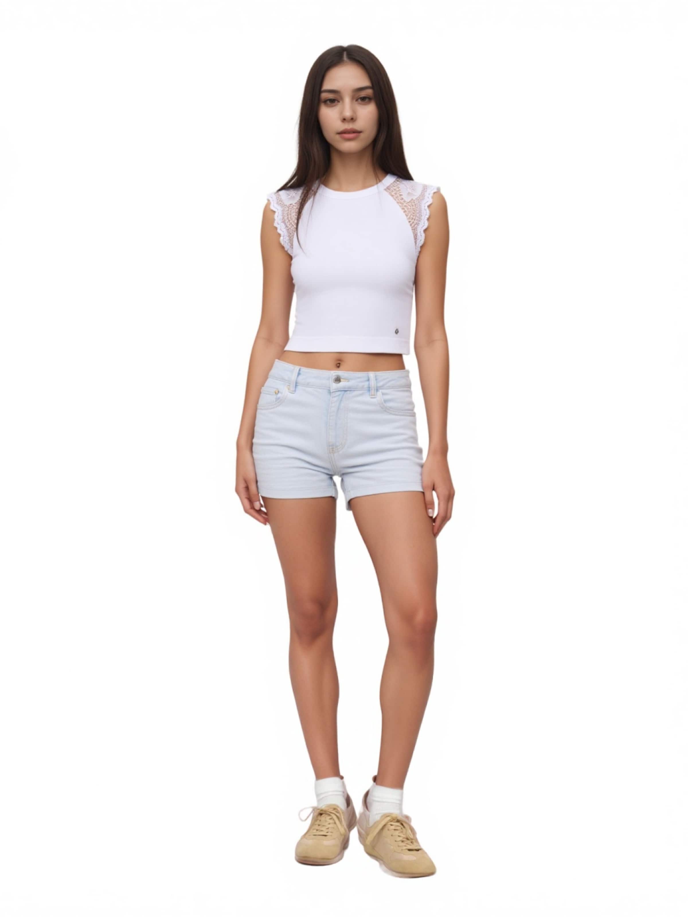 T-shirt 'Millie' GUESS en blanc