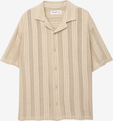 Pull&BearComfort Fit Košulja - bež boja: prednji dio