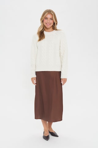 SAINT TROPEZ Sweater 'NylaSZ' in Beige