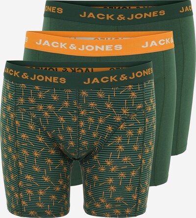 Jack & Jones Plus Trunks in dunkelgrün / orange / weiß, Produktansicht