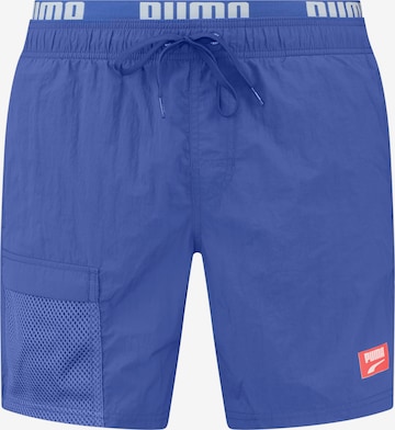 PUMA Regular Board Shorts in Blue: front