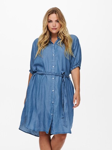 ONLY Carmakoma Shirt Dress 'Canto' in Blue: front