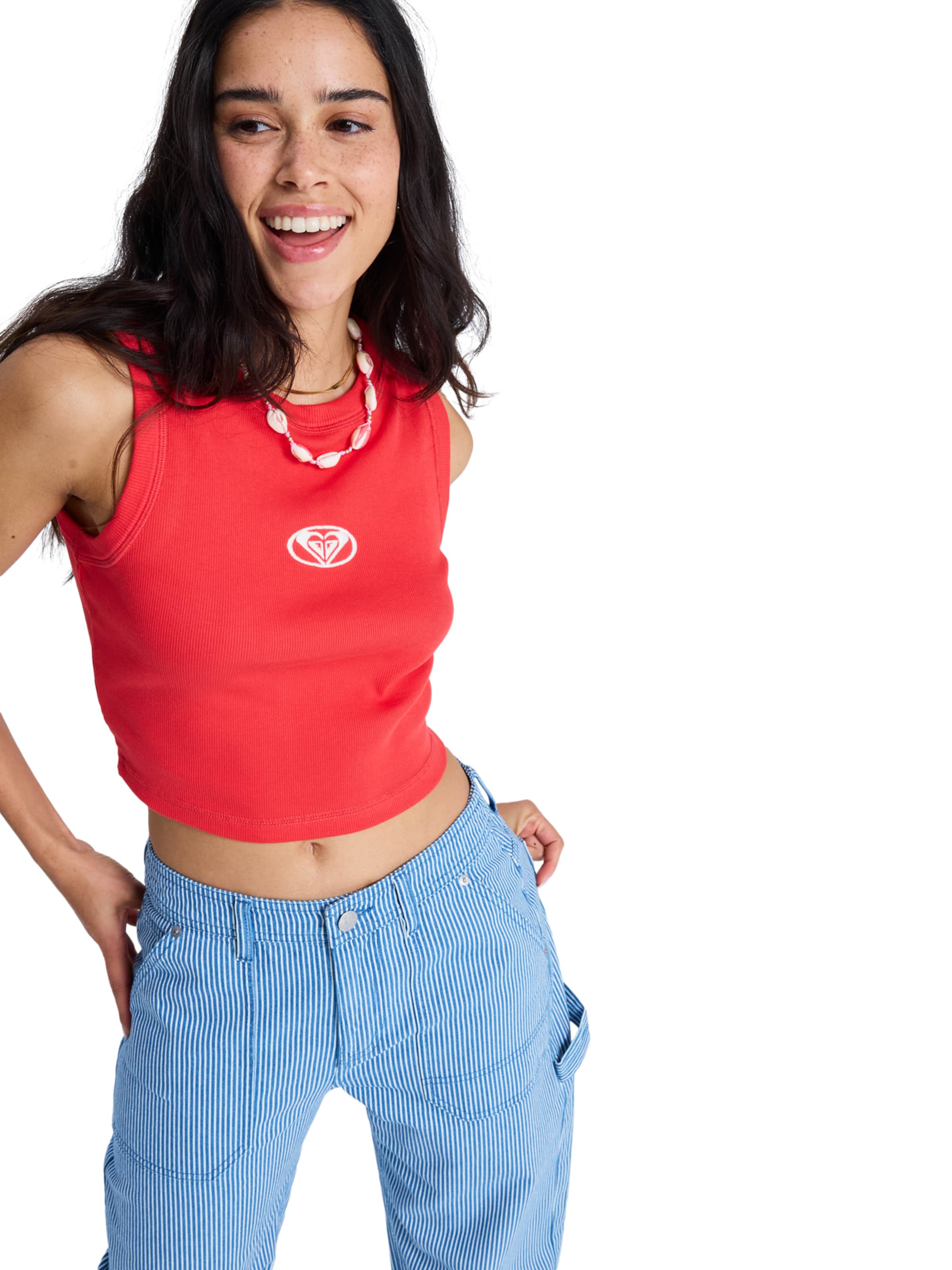 ROXY Top 'Iconic Days' in Red: front