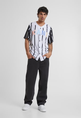 Karl Kani - Ajuste regular Camisa 'KM241-040-1' en blanco