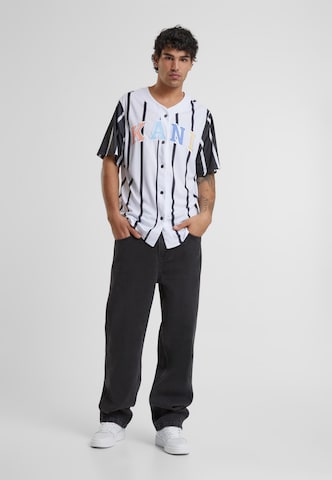 Karl Kani Regular fit Button Up Shirt 'KM241-040-1' in White
