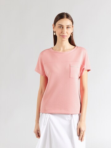 rožinė monari Megztinis be užsegimo: priekis