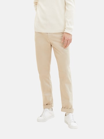 regular Pantaloni chino di TOM TAILOR in beige: frontale