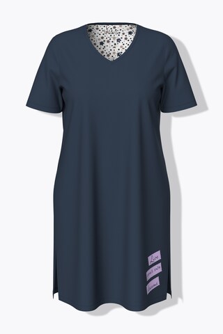 Ulla Popken Nachthemd in Blauw