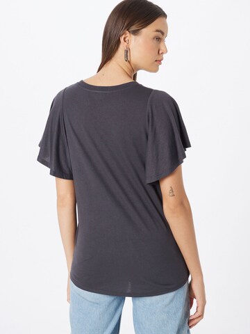 River Island T-Shirt 'FLUTTER' in Schwarz