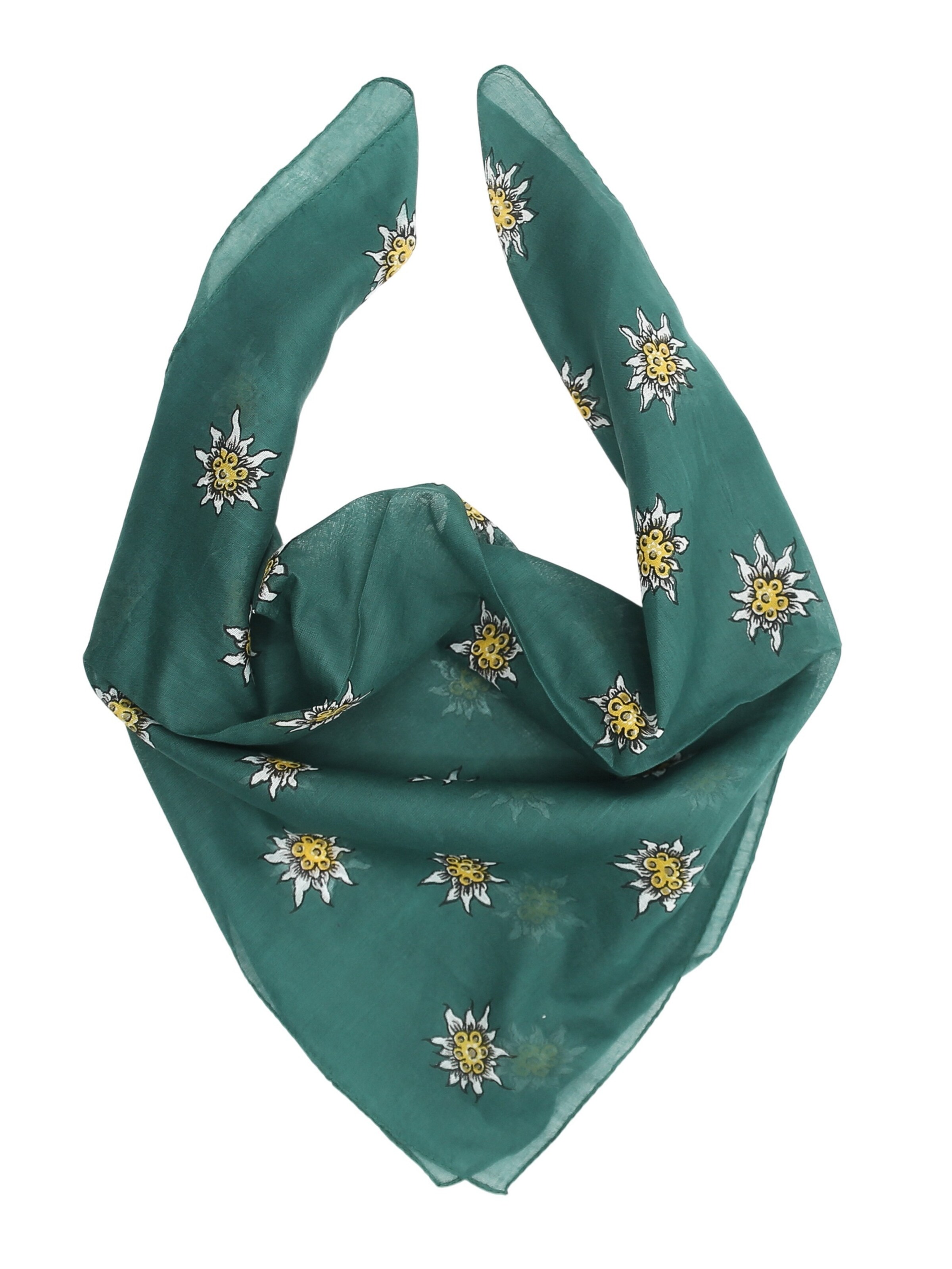 Allgäu Rebell Schal 'Edelweiß' in Grün