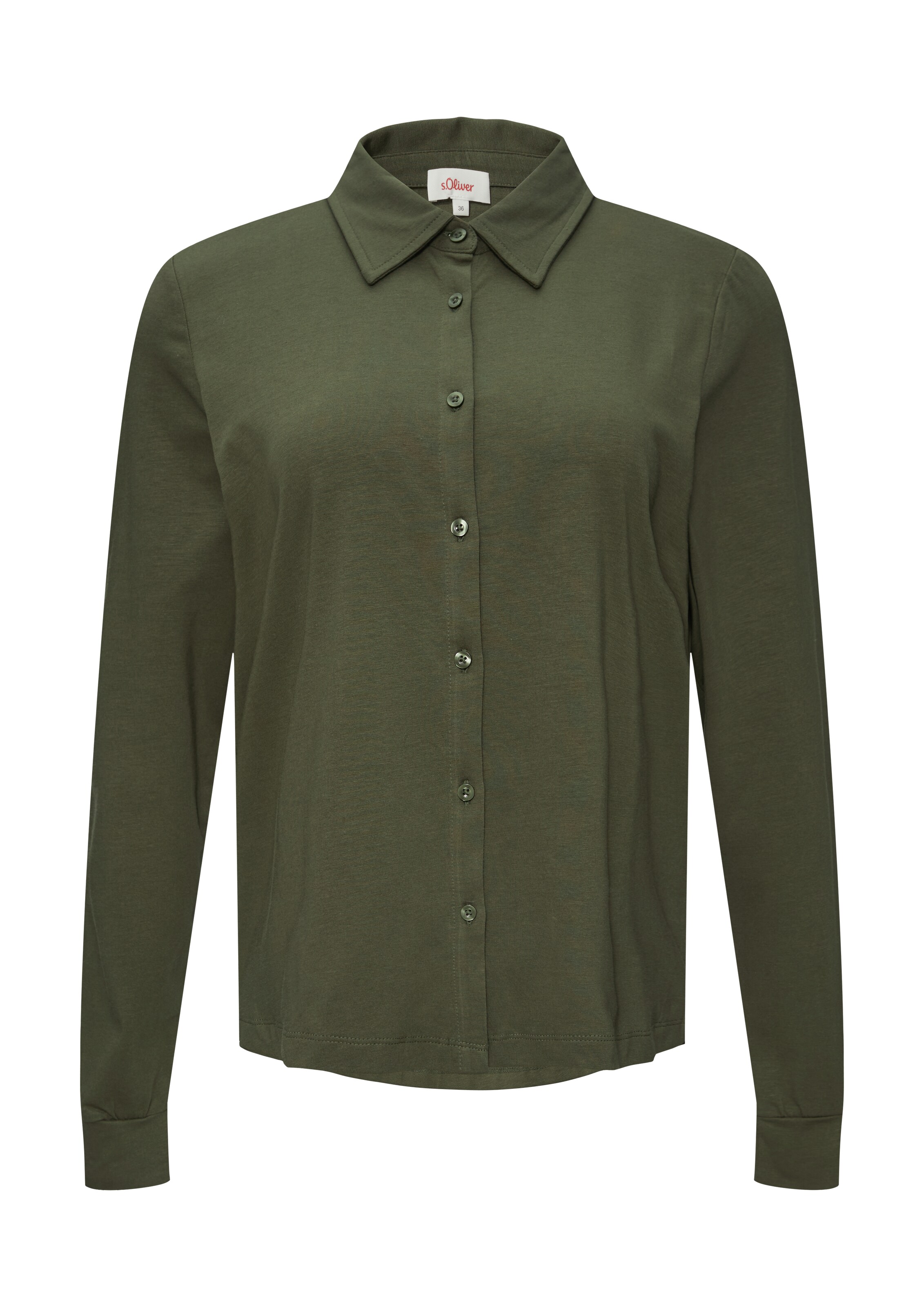 s.Oliver Blouse in Groen: voorkant