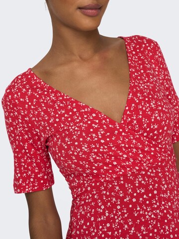 ONLY Letní šaty 'Verona' – červená