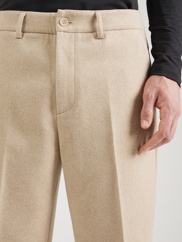 TRAPP Loose fit Trousers with creases in Beige