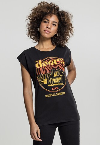 Merchcode T-Shirt 'The Doors Warp' in Schwarz: Vorderseite